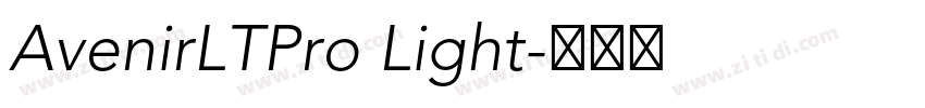 AvenirLTPro Light字体转换